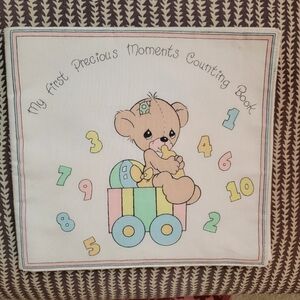 Precious Moments Fabric Counting Book ~ Handmade ~ Vtg-Retro 1980s-90s? Cute!